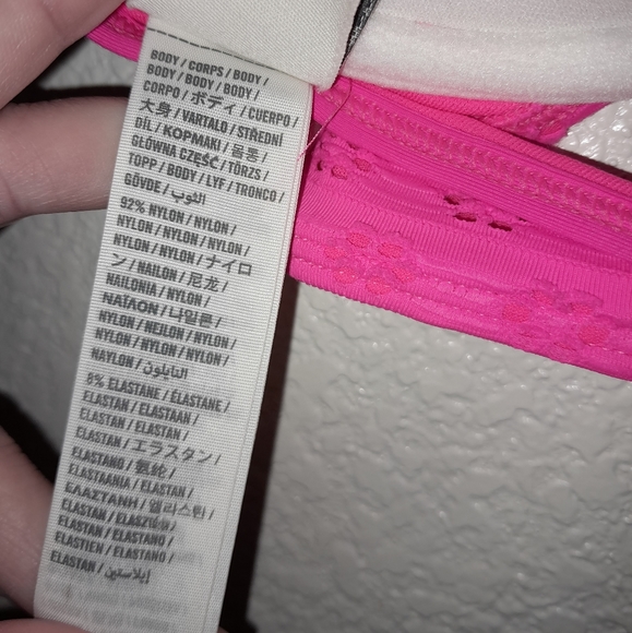 Abercrombie & Fitch bikini top XS 32B/34A pink swim - Picture 5 of 5